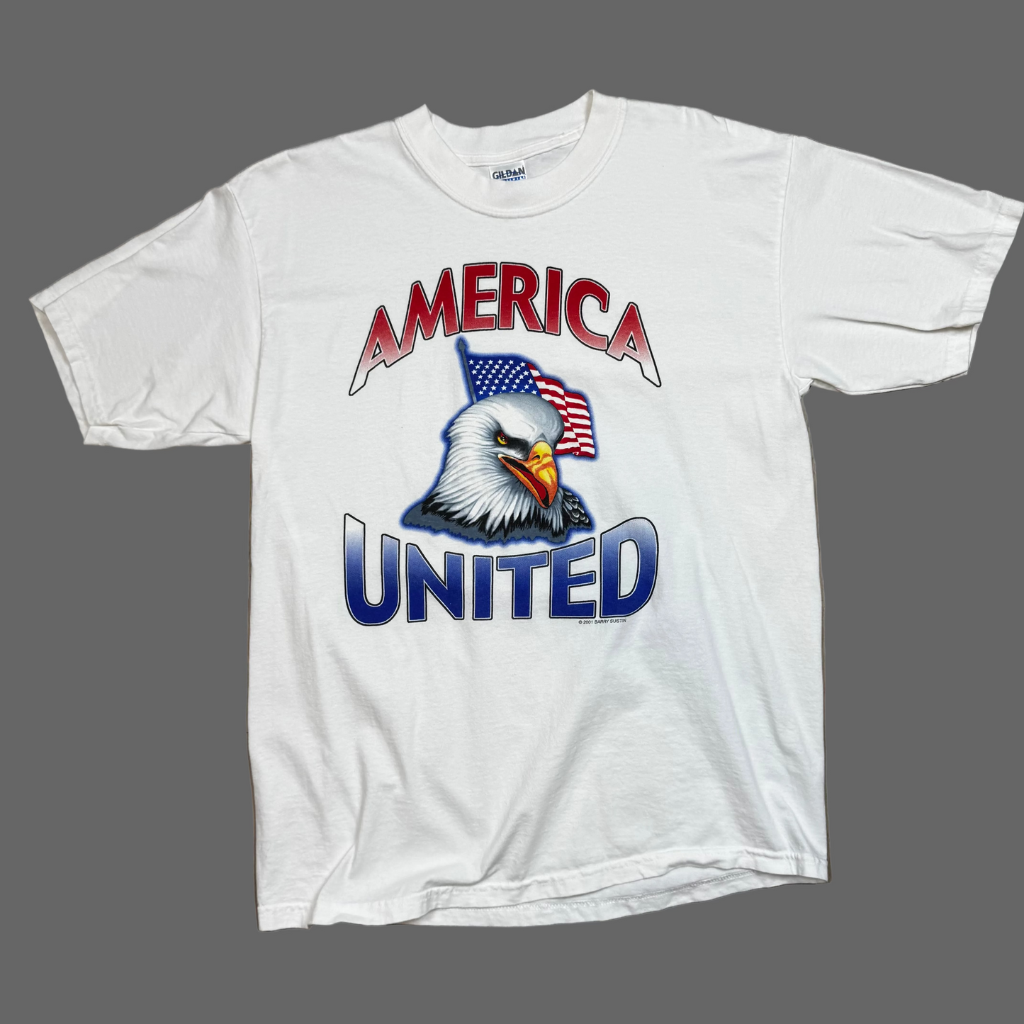 2001 - America United - White - T-Shirt - Large