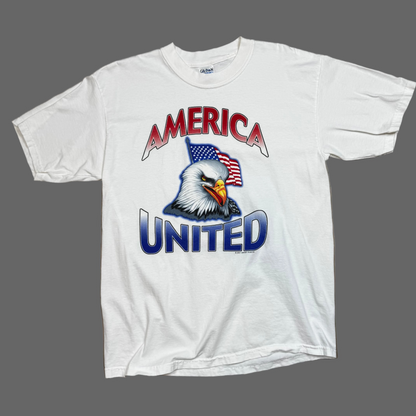 2001 - America United - White - T-Shirt - Large