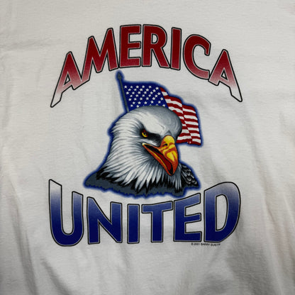 2001 - America United - White - T-Shirt - Large
