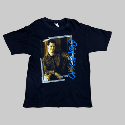1989 - Randy Travis Tour - Black - T-Shirt - Large