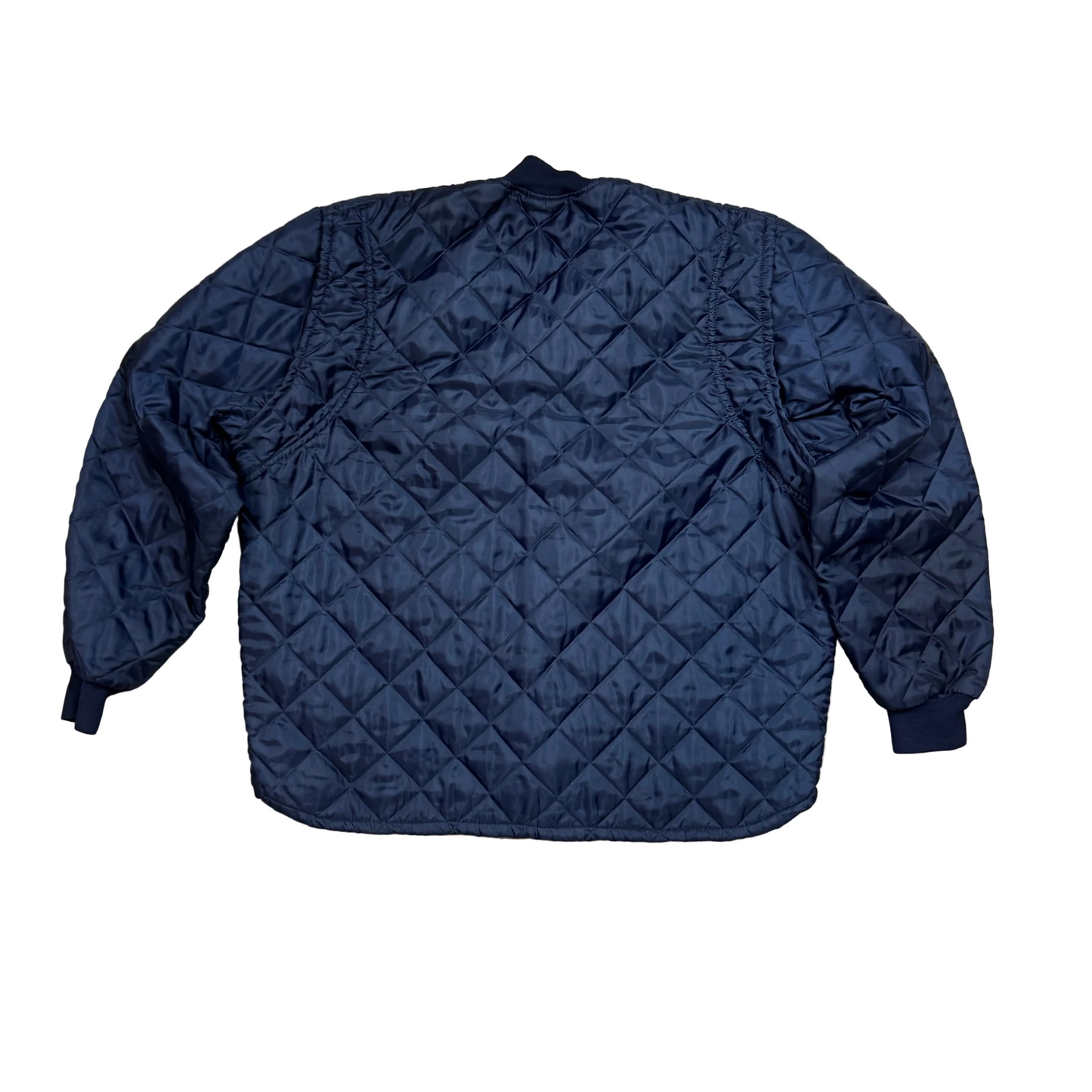 1990s - Navy Blue - Freezer Jacket - Large