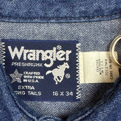 1980s - Wrangler - Jean Shirt - XL