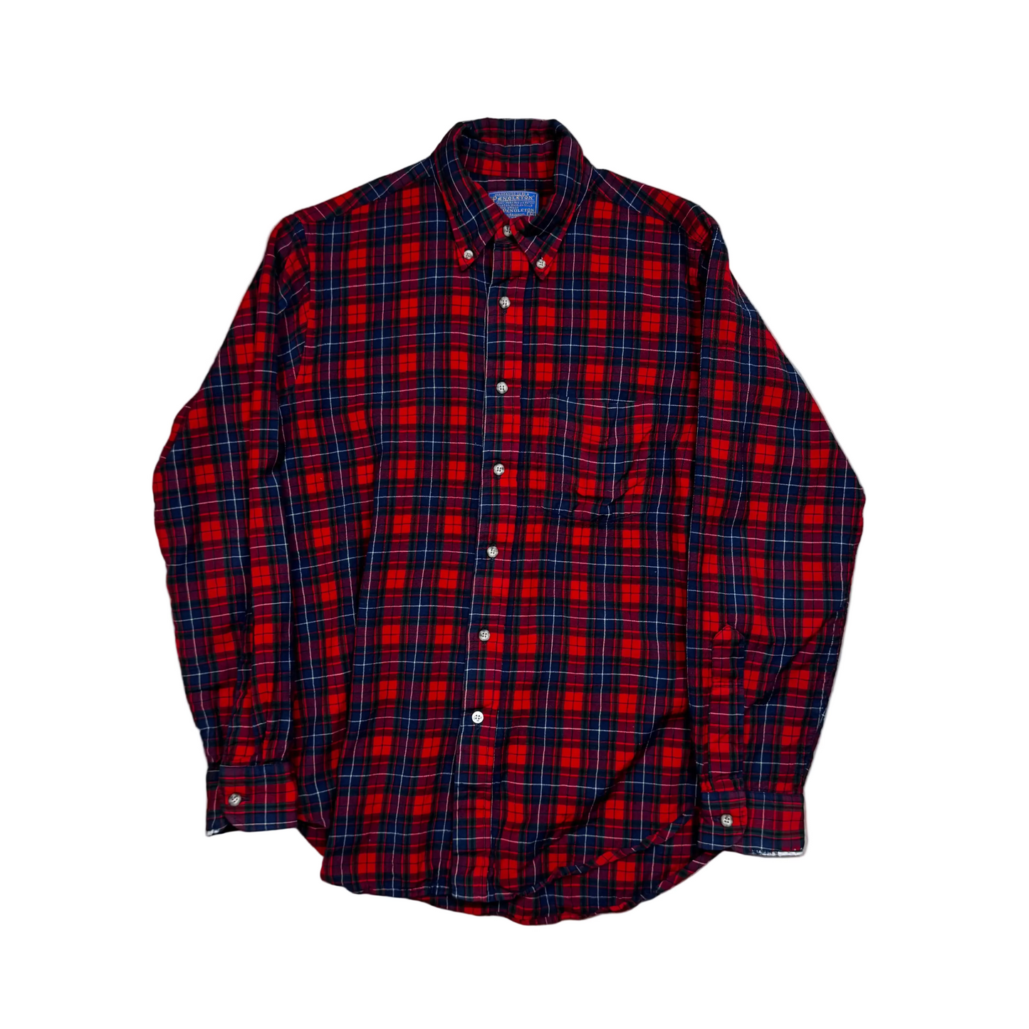 1980s - Pendleton - Red - Flannel - Medium