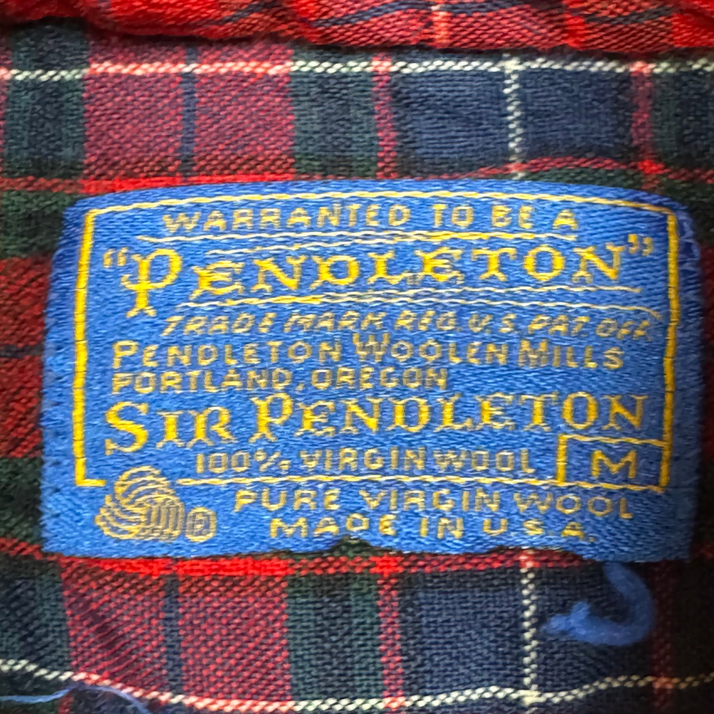 1980s - Pendleton - Red - Flannel - Medium