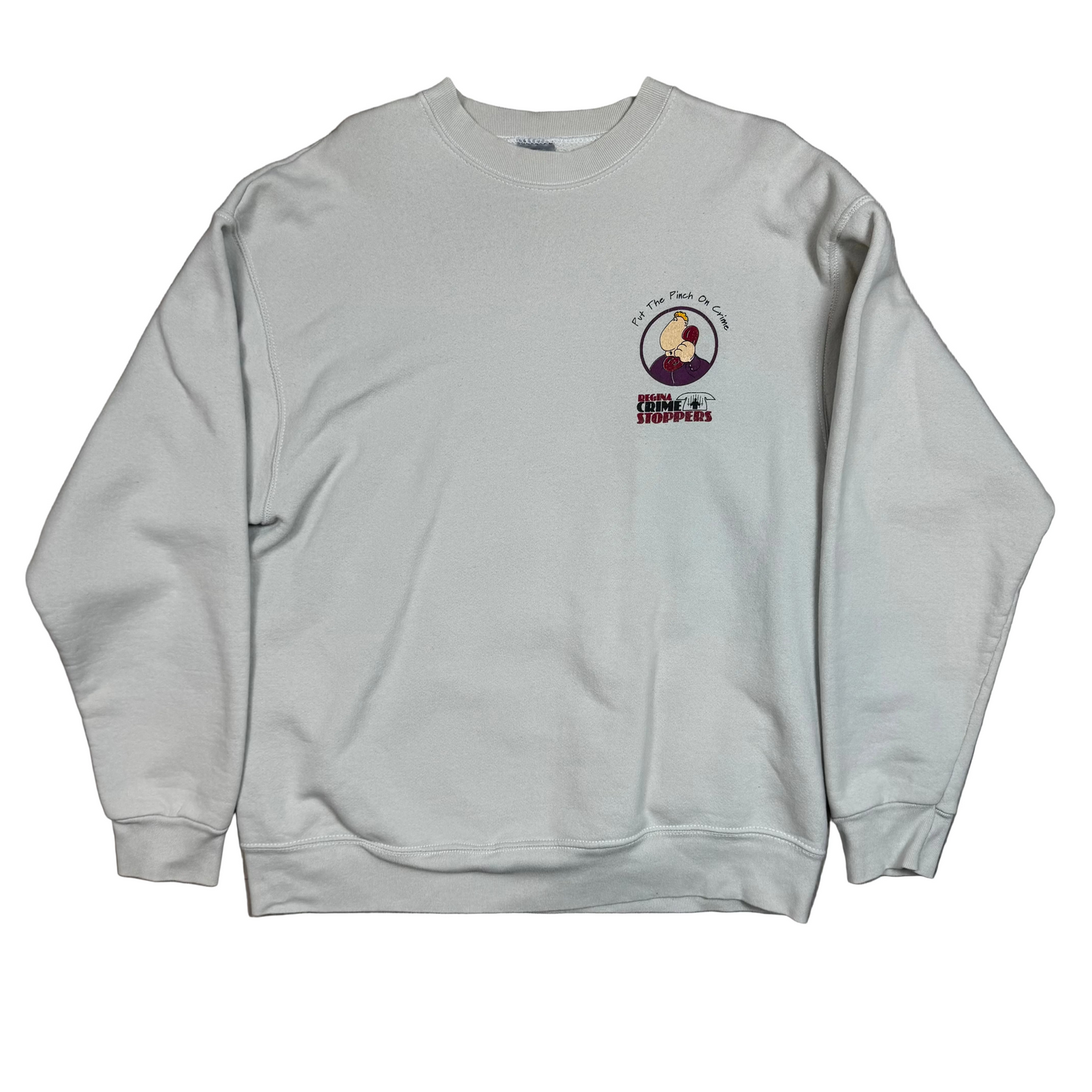 1990s - Regina Crime Stoppers - Grey - Crewneck - XL