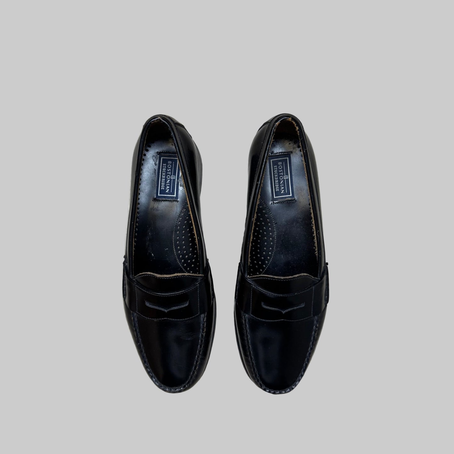 Vintage - Bostonian - Black Leather - Loafers - Size 10M/12W - The Circle Collective