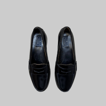 Vintage - Bostonian - Black Leather - Loafers - Size 10M/12W - The Circle Collective