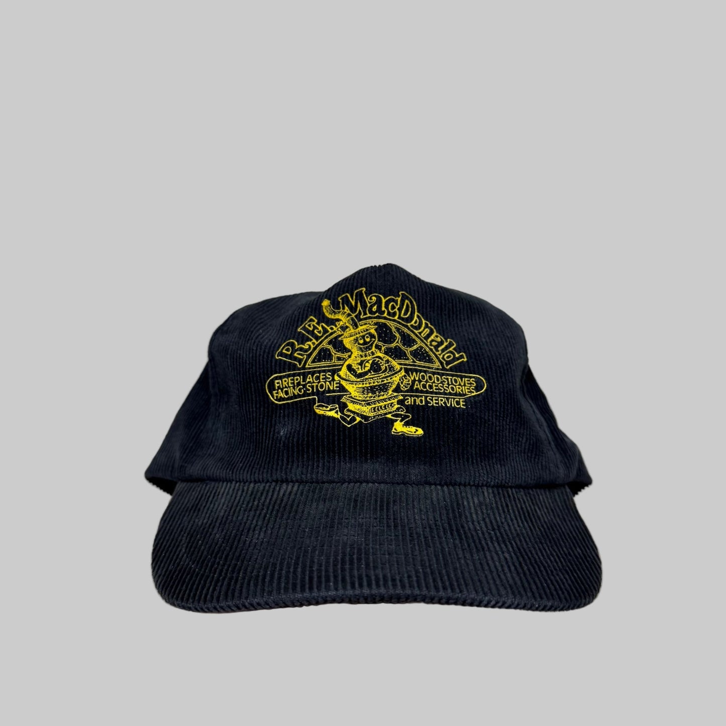 Vintage - Corduroy - Black - Snapback Hat - The Circle Collective