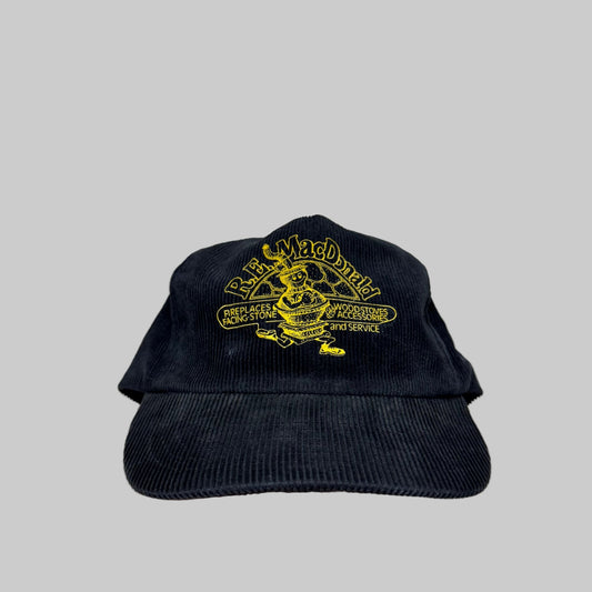 Vintage - Corduroy - Black - Snapback Hat - The Circle Collective